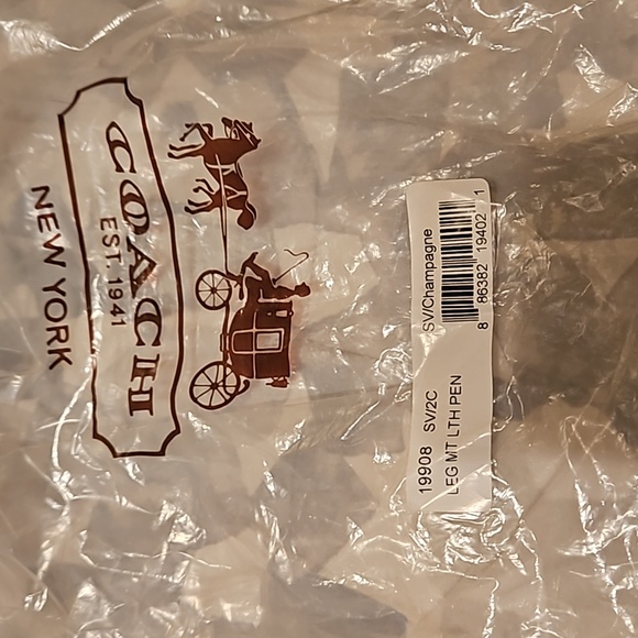 💛Coach 19908 Legacy Metallic Leather Penny Shoulder Crossbody💛 - Picture 11 of 11